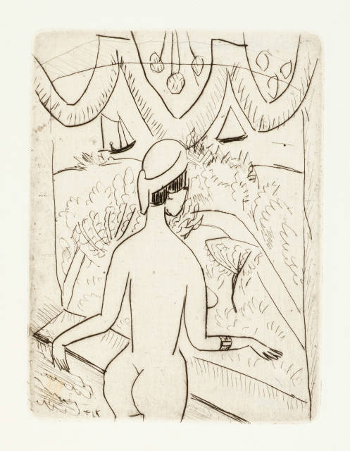 Ernst Ludwig Kirchner : Nackte Frau am Fenster, Fehmarn, 1913/1979