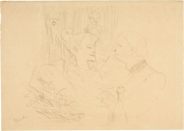 Henri de Toulouse-Lautrec : Souper à Londres, 1896