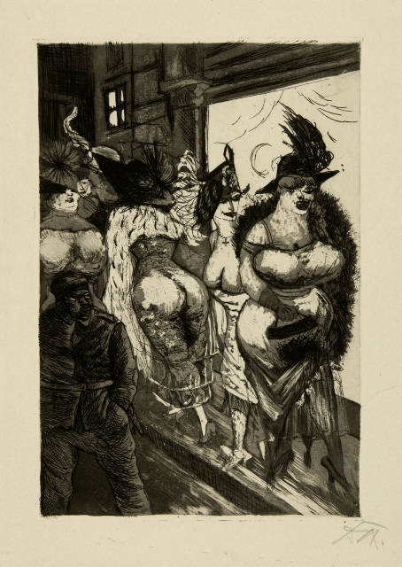 Otto Dix : Frontsoldat in Brüssel, 1924