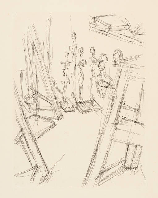 Alberto Giacometti : L'Atelier (partie gauche du diptyque), 1964