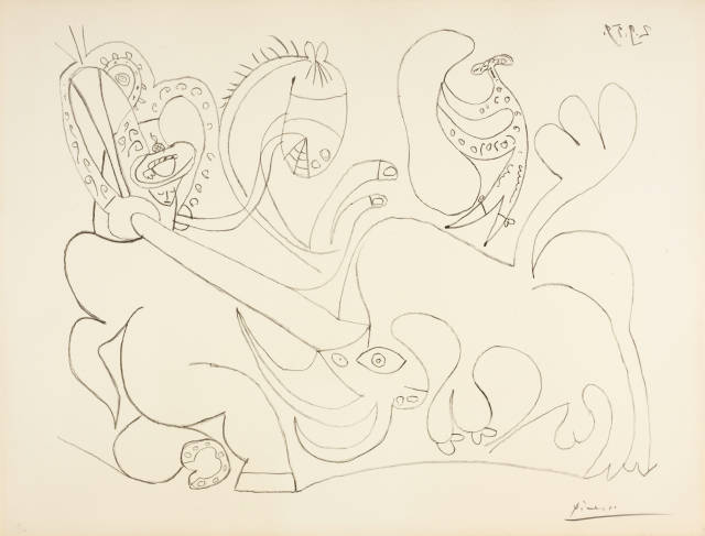 Pablo Picasso  : La Pique I , Cannes, 2 September 1959