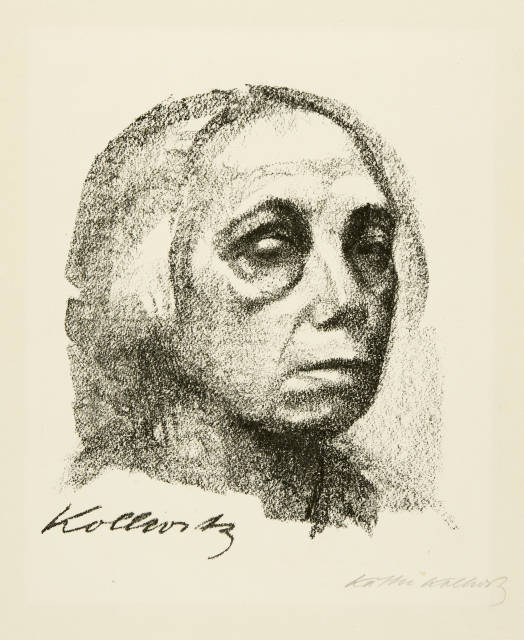 Käthe Kollwitz : Kleines Selbstbildnis, 1920