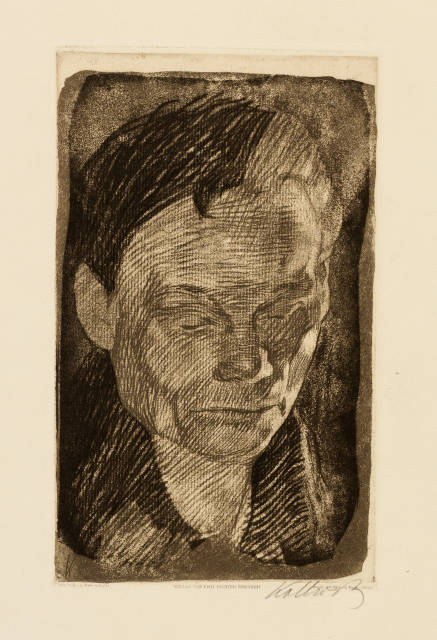 Käthe Kollwitz : Frauenkopf, Circa 1905