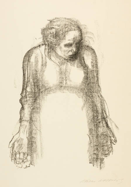 Käthe Kollwitz : Die Witwe I, At the latest May 1920