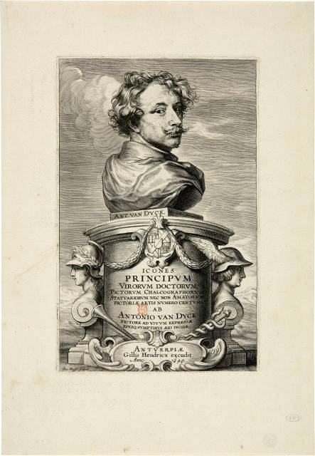 Anton van Dyck : Antoine van Dyck, Selbstporträt als Büste, Circa 1640