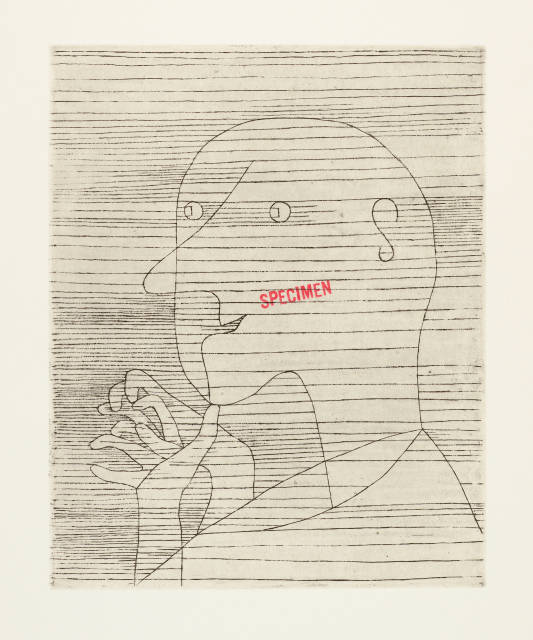 Paul Klee und Ian Anüll : Rechnender Greis, 1929, Reworked 1995
