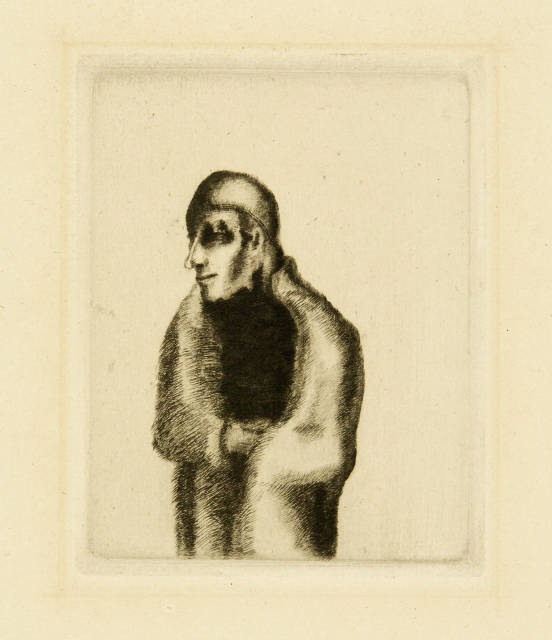 Odilon Redon : Petit prélat, 1888, Printed 1922