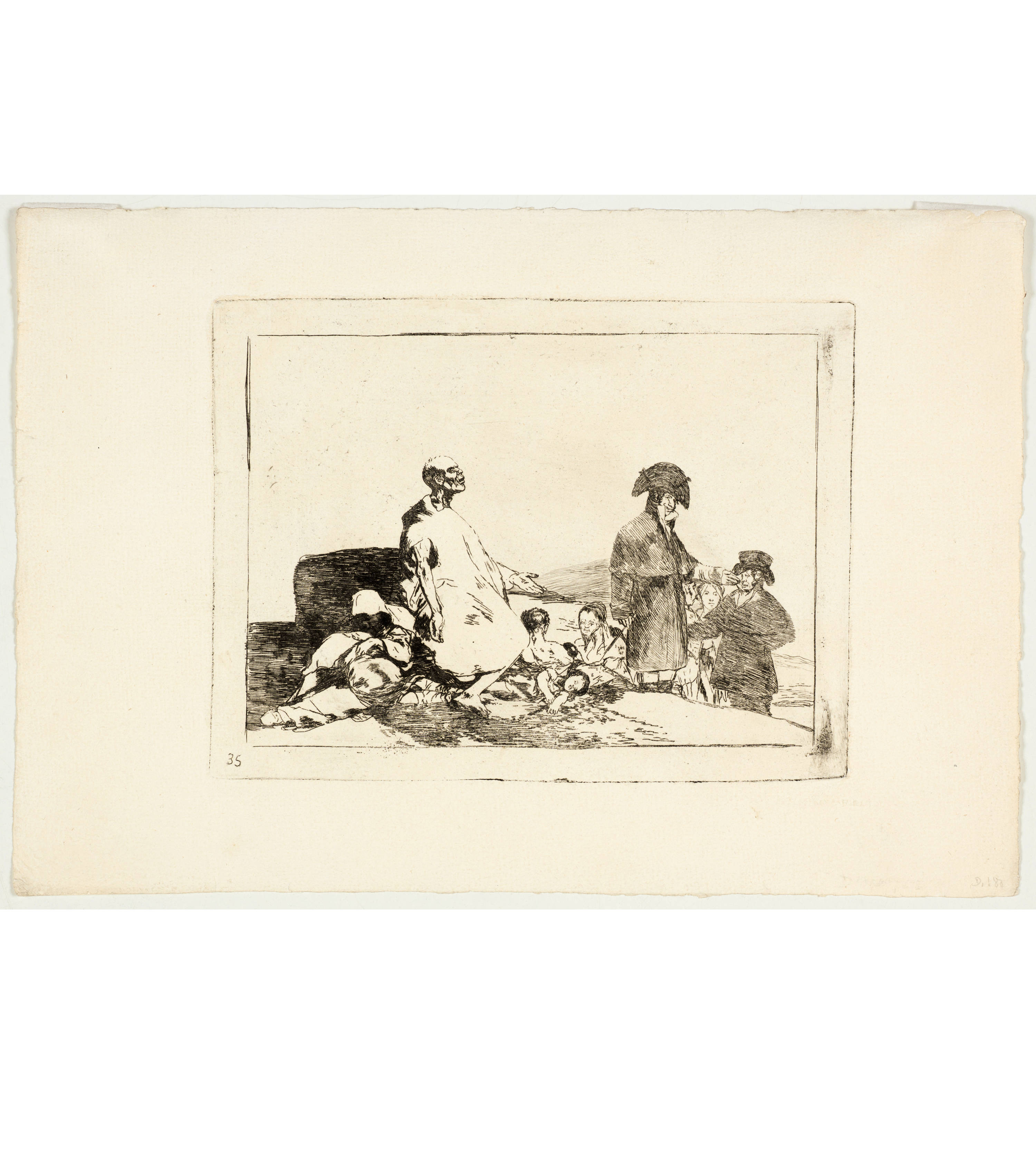 Francisco de Goya : Si son de otro linage - Sie sind ja von ..., 1811 ...