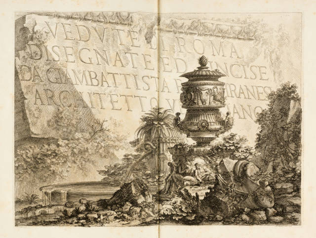 Giovanni Battista Piranesi : Vedute di Roma. Sammelband mit 38 ..., 1745-1756, see listing