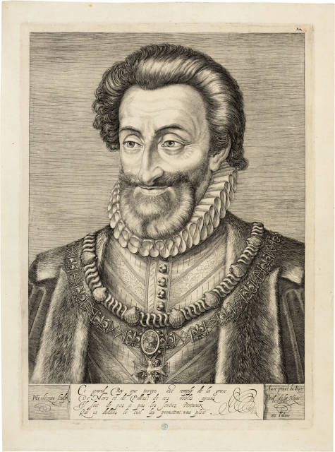 Hendrik Goltzius : Portrait Heinrich IV., König von Frankreich, After 1600