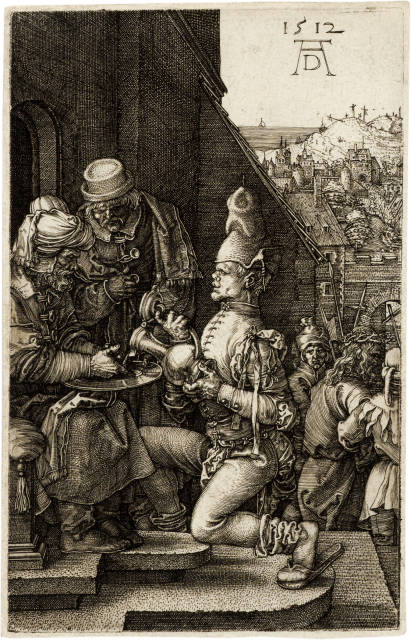 Albrecht Dürer : Die Handwaschung des Pilatus , 1512