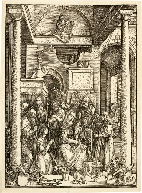 Albrecht Dürer : Mariens Verehrung - Verherrlichung Mariens, Circa 1502