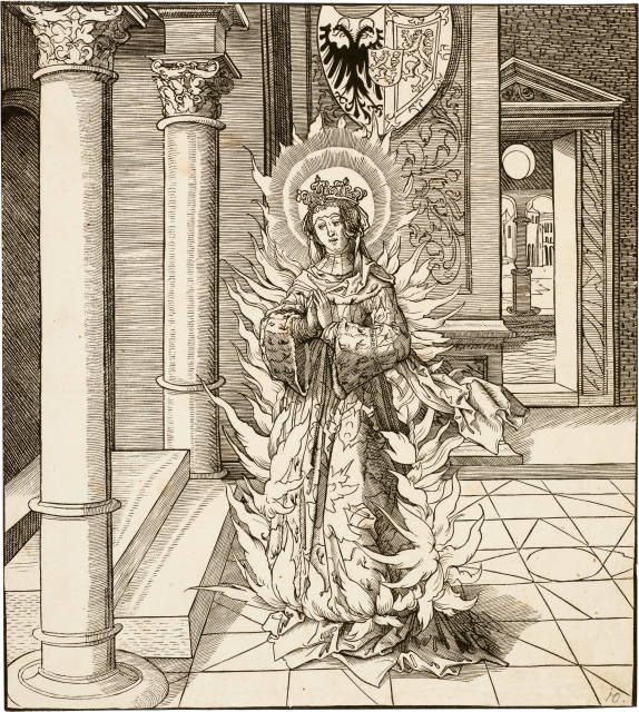 Leonhard Beck : Die heilige Ricarda, Circa 1517