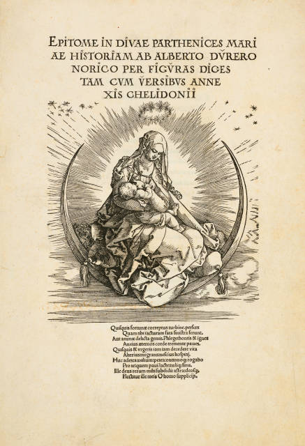 Albrecht Dürer  : Das Marienleben - Folge von Titelblatt und  ..., 1502-1511