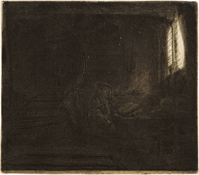 Rembrandt Harmensz. van Rijn : Der heilige Hieronymus im Zimmer - St. ..., 1642