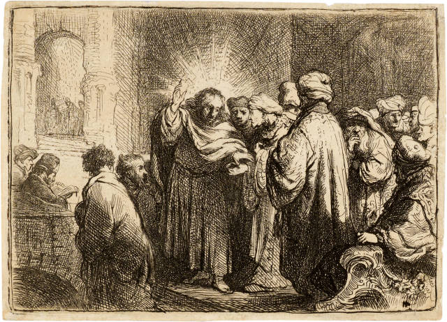 Rembrandt Harmensz. van Rijn : Der Zinsgroschen - The Tribute Money, Circa 1634