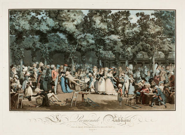 Louis-Philibert Debucourt : La promenade publique, 1792