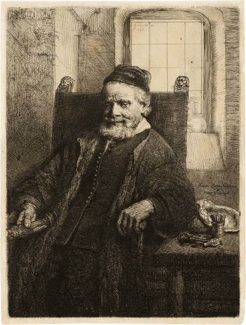 Rembrandt Harmensz. van Rijn : Jan Lutma, Goldschmied - Jan Lutma, ..., 1656