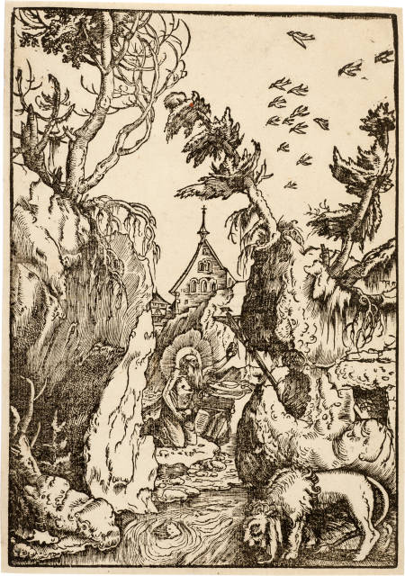 Hans Baldung Grien : Der heilige Hieronymus als Büsser in der ..., Circa 1511