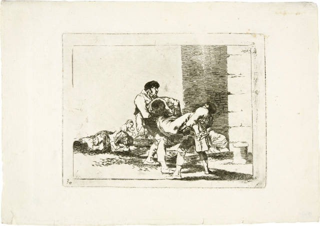 Francisco de Goya  : Al cementerio - Auf den Friedhof - To the  ..., Winter 1811–Summer 1812