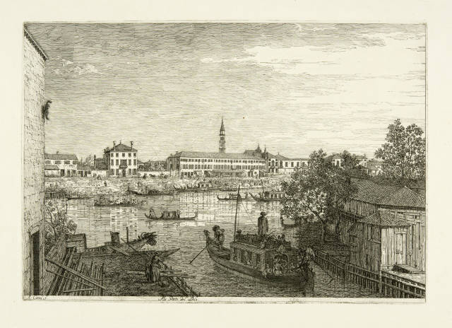 Antonio Canale, genannt Canaletto : Alle porte del Dolo, 1735-1745, edited as 1st edition 1752-1755 (after Montecuccoli)