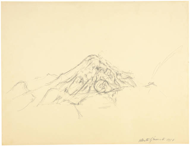 Alberto Giacometti : Montagne du Piz Margna, 1957 