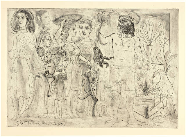 Pablo Picasso : 'Paris, 14 juillet 42' - positiv, Paris, 14 July 1942
