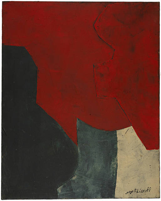 Serge Poliakoff  : Composition abstraite , 1957
