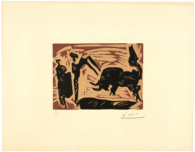 Pablo Picasso  : Banderilles , Cannes und oder Vauvenargues, 24. August 1959 