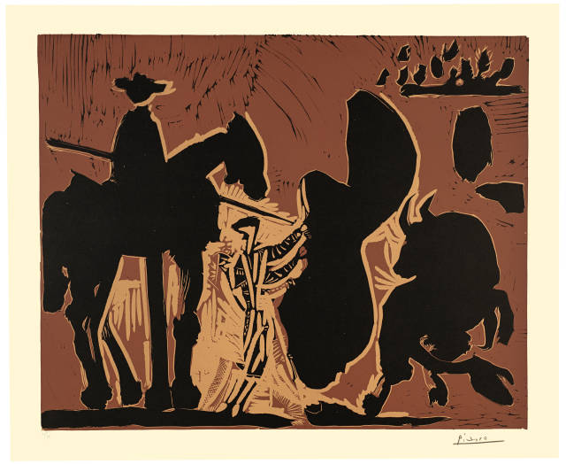 Pablo Picasso  : Avant la pique II , Vauvenargues und/oder Cannes, 24. August 1959 