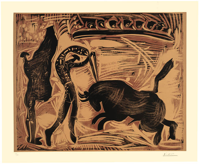 Pablo Picasso  : Le bandillero , Vauvenargues und/oder Cannes, 26. August 1959 