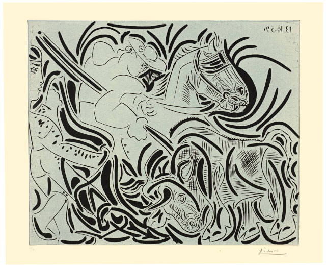 Pablo Picasso  : Pique III , Cannes, 13. Oktober 1959 