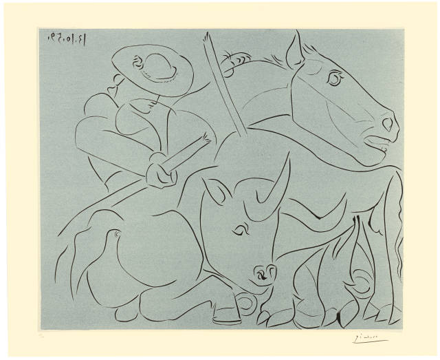 Pablo Picasso  : La pique cassée , Cannes, 13. Oktober 1959 