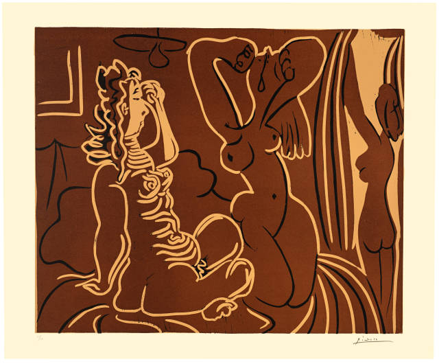 Pablo Picasso  : Trois femmes au réveil , Cannes, 8. November 1959 