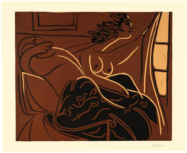 Pablo Picasso  : Deux femmes au réveil , Cannes, 8. November 1959 