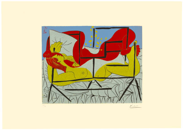 Pablo Picasso  : Danaé , Mougins, 22. Januar und 25. Februar 1962 