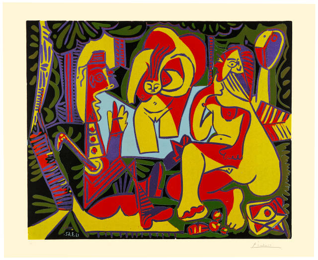 Pablo Picasso  : Le déjeuner sur l'herbe, d'après Manet I , Mougins, 26. Januar und 13. März 1962 