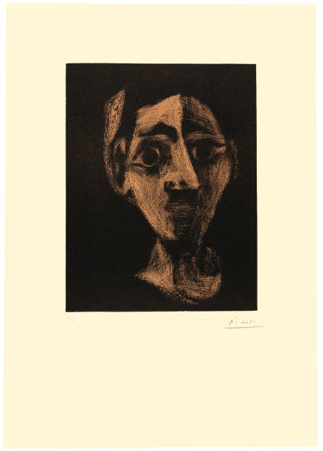 Pablo Picasso  : Jacqueline au bandeau I , Mougins, 13. Februar 1962 