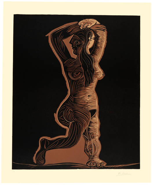 Pablo Picasso  : Grand nu dansant , Mougins, 4. März 1962 