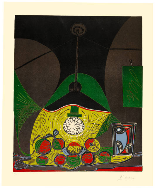 Pablo Picasso  : Nature morte à la suspension , Mougins, 22. März 1962 