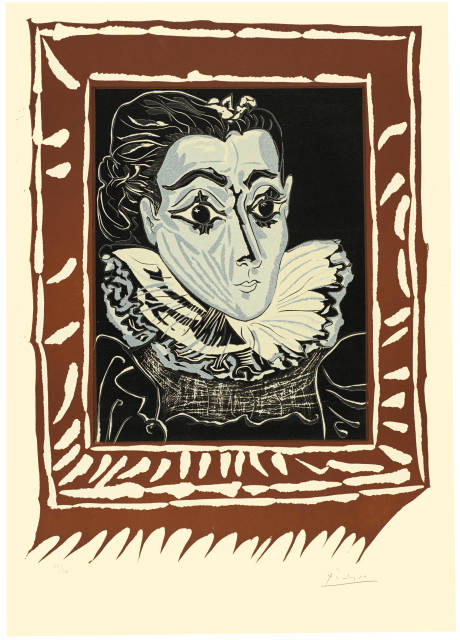 Pablo Picasso  : Portrait de Jacqueline à la fraise , Mougins, 10. April 1962 