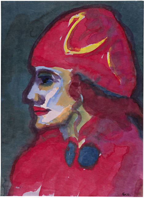 Emil Nolde  : Der Krieger , Circa 1920