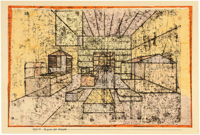Paul Klee : Raum der Häuser, 1921 – Work number 1921.13