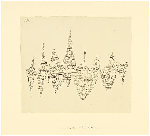 Paul Klee : Andere Tempel am Wasser, 1927 - Werknummer 1927.49 (N 9) 