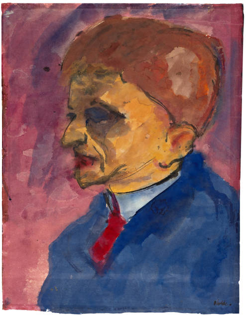 Emil Nolde : Porträt von Max Sauerlandt, Circa 1920