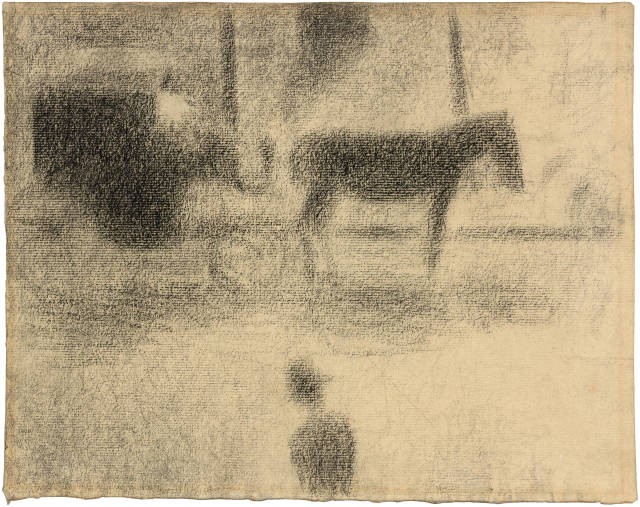 Georges Seurat : Le fiacre, Circa 1885