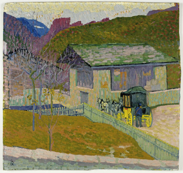 Giovanni Giacometti  : La posta - Die Post , Circa 1907
