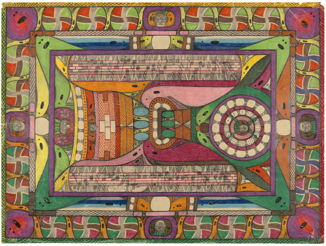 Adolf Wölfli  : Erklärung hiesiges Bild: Durch allerlei  ..., 1926