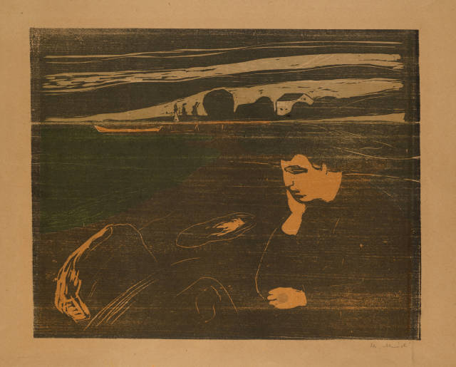Edvard Munch  : Melancholie III - Melancholy III , 1902