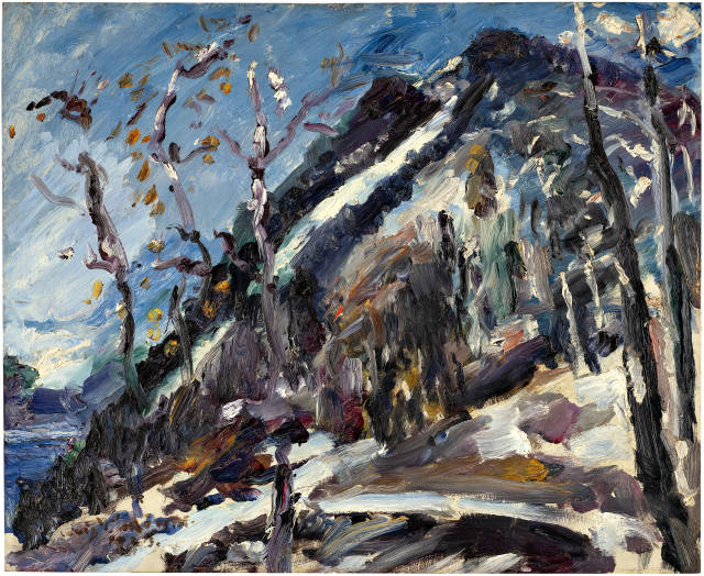Lovis Corinth : Walchensee, Winterlandschaft, 1923